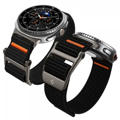 Curea Spigen DuraPro Flex pentru Samsung Galaxy Watch9 / Watch8 / Watch8 Classic Series, Neagra AMP10116