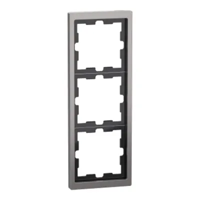 Merten System D, Rama metal tripla D-Life, nichel metalic