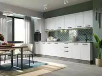 Mobila Bucatarie Elva 344,8 cm Alb Perlat - Configuratia 24