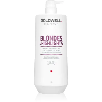 Goldwell Dualsenses Blondes & Highlights balsam pentru păr blond neutralizeaza tonurile de galben 1000 ml