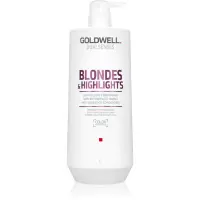 Goldwell Dualsenses Blondes & Highlights balsam pentru păr blond neutralizeaza tonurile de galben 1000 ml