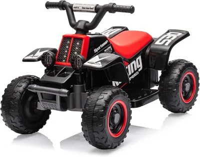 ATV electric pentru copii, Kinderauto CUBA 35W 6V cu telecomanda inclusa, neagra