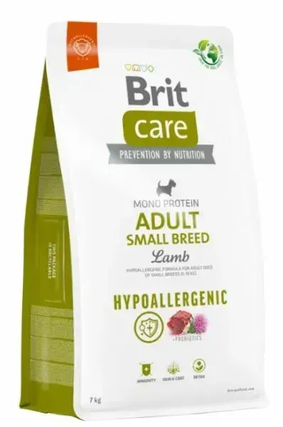Hrana uscata pentru caini Brit Care Hypoallergenic Adult Small Breed cu miel 7 kg