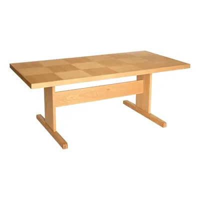 Masă de dining cu aspect de lemn de stejar 95x195 cm Skak – Hübsch