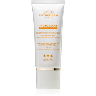 Institut Esthederm Photo Regul Pigmentation Irregularities Unifying Protective Care tratament pentru îndepărtarea petelor pigmentare cu o protectie UV ridicata 50 ml