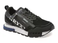 Pantofi sport GRYXX negri, 6013, din material textil si piele naturala