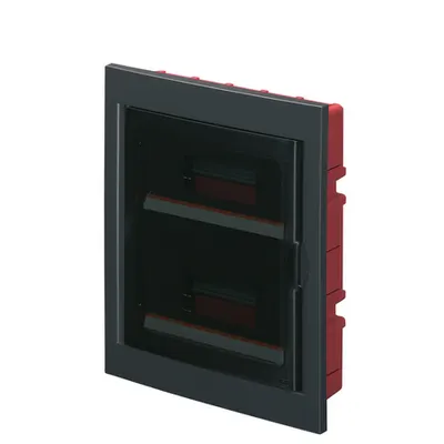 Ec630 Flush Mount. Enclosure 24 Mod. (2x12) Negru