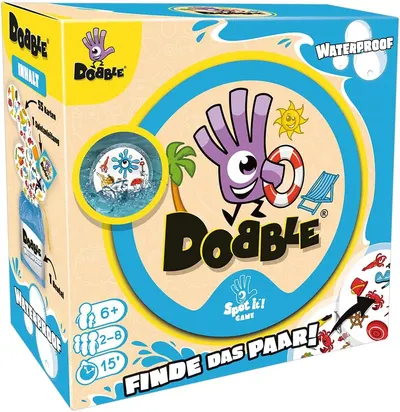 Joc de masă Dobble: Waterproof - Pentru familia