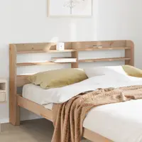 Gossi tablie de pat cu rafturi, 135 cm, lemn masiv de pin