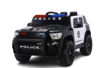 Masinuta electrica de politie, Kinderauto POLICE 911 120W 12V 7Ah premium, neagra