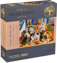 Puzzle din lemn Trefl din 1000 de piese - Prietenia cainilor