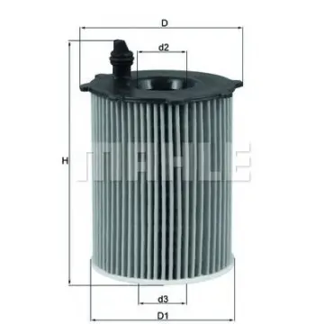 Filtru ulei MAHLE ORIGINAL OX 171 2D1