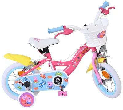 Bicicletă pentru copii cu roți ajutătoare E & L cycles - Peppa Pig, 12''