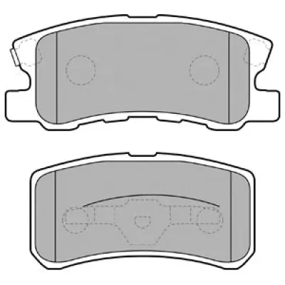 Set placute frana, frana disc DELPHI LP1691
