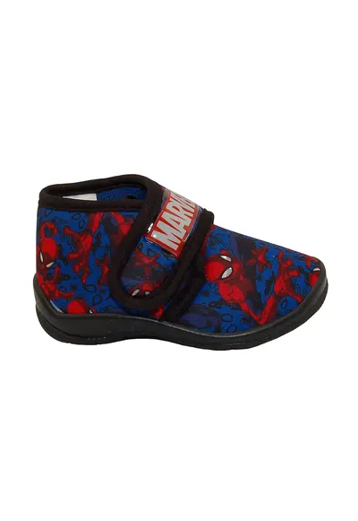 Pantofi sport cu model Spiderman si velcro - Rosu/Albastru inchis