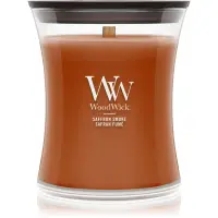 Woodwick Saffron Smoke lumânare parfumată cu fitil din lemn 275 g