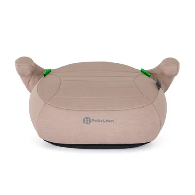 Inaltator auto pentru copii PetiteMars Zuno Bej inchis i-Size, 125-150 cm, 22-36 kg, forma ergonomica, husa detasabila