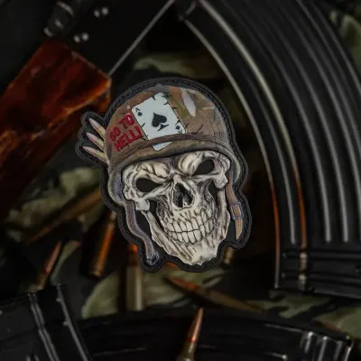 Patch Helmet Skull 3D velcro M-TAC - Default Title