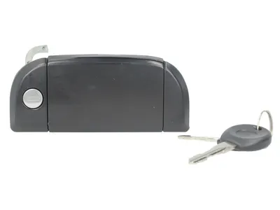 Maner usa Dreapta Fata potrivit VW TRANSPORTER T4 1990-1995 - (cu cheie; exterior, cu incuietoare; negru)