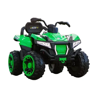 ATV electric pentru copii 4x4 Kinderauto SuperOffroad V2, 2 locuri, 180W 12V, telecomanda inclusa, 3-9 ani, bluetooth, verde