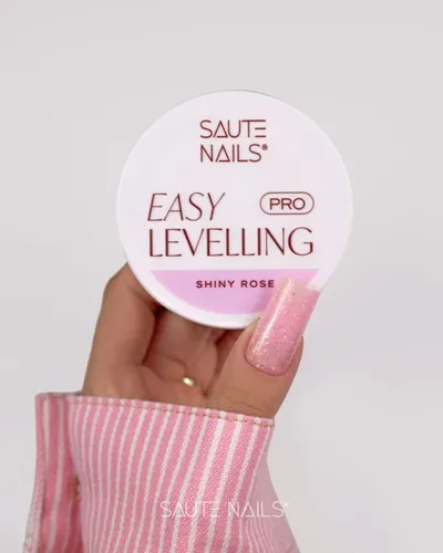 Gel UV Saute Nails Easy Leveling Shiny Rose 30gr