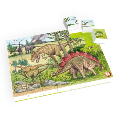Puzzle Lumea dinozaurilor Hubelino (35 piese)