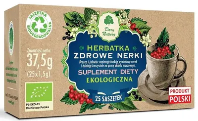 Ceai bio din plante pentru rinichi sănătoși, 25 plicuri, Dary Natury