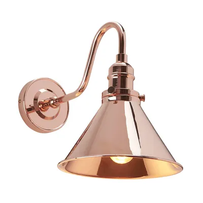 Aplica Provence 1 Light Wall Light – Polished Copper
