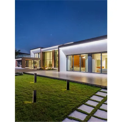 Pitic SASSO Nisipiu Negru Aluminiu & Polycarbonate LED 9 Wat 100-240Volt 374Lm 3000K IP54 Beam Angle 122°