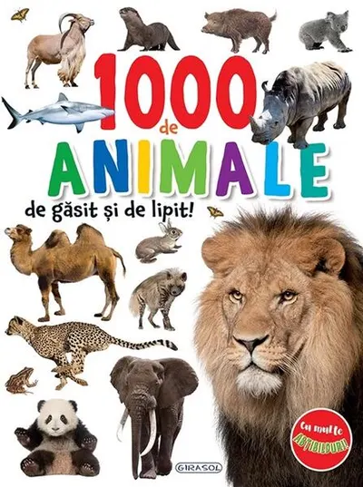 1000 de animale de găsit și de lipit! - Paperback - ***