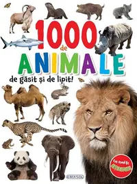 1000 de animale de găsit și de lipit! - Paperback - ***