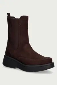 Fly London botine cu platformă pentru femei din piele întoarsă MORF533FLY