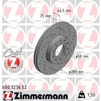 Disc frana ZIMMERMANN 600.3236.52