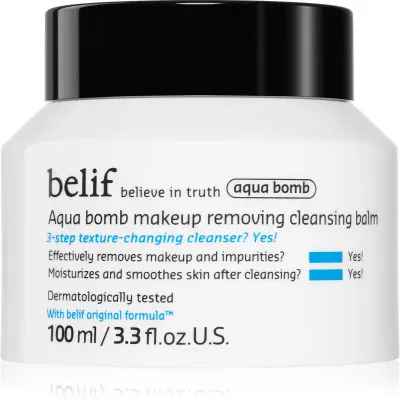 belif Aqua Bomb Makeup Removing Cleansing Balm lotiune de curatare cu efect de hidratare 100 ml