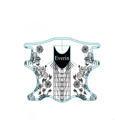 Sabloane Unghii Profesionale Everin rola 100buc. U90 - U90