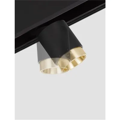 Sistem iluminat pe sina BREDA MAGNETIC Alama aurie & Nisipiu Negru Aluminiu 5W DC48V Philips 282Lm >90 3000K IP20