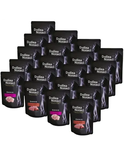 DOLINA NOTECI Premium Mix plicuri pisici 20x85 g vițel și curcan