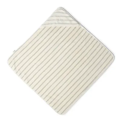 Prosop de baie pentru copii cu glugă La Reina - Vivia Stripe, 100 x 100 cm, verde