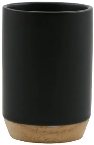 Suport pentru periuță de dinți Inter Ceramic - Sydney, 7 x 10 cm, negru