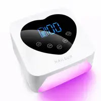 Lampă UV/LED Unghii NAILSUP 72W – Profesională, Wireless, Reîncărcabilă, Dual Light, Display LED, Bază Detașabilă