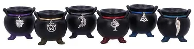 Set de statuete Nemesis Now Adult: Gothic - Positive Energy Cauldrons, 6 cm