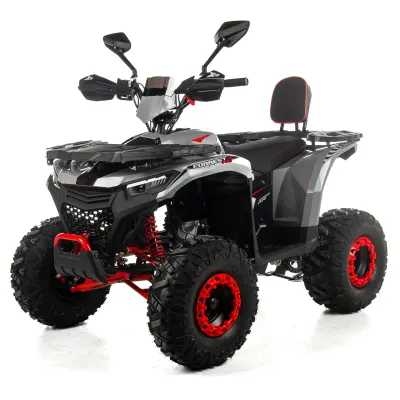 ATV XTR Pro Forest 125cc, 8 inch, Semi-Automat 1+1, Pornire Electrica, Gri-Rosu