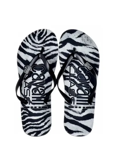 Slapi barbati - D000789-B001 - negru/zebra - utilizare zilnica