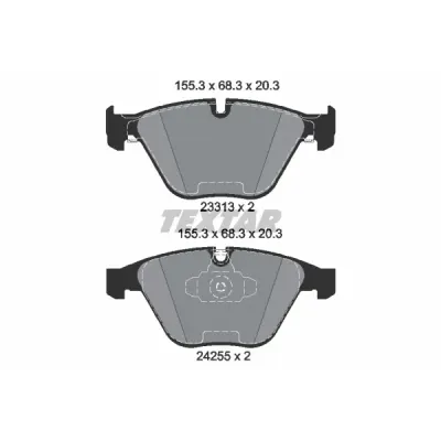 Set placute frana, frana disc TEXTAR 2331301