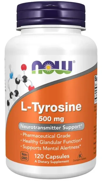 L-Tyrosine, 500 mg, 120 capsule, Now