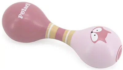 Maracas dublu din lemn Viga Toys PolarB - Lisa