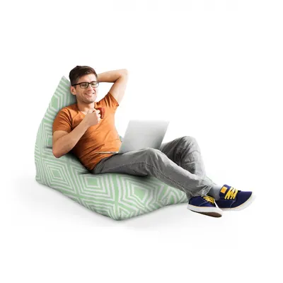 Fotoliu Puf Bean Bag tip Lounge Diamond green
