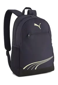 Rucsac unisex cu compartiment pentru laptop FUNDAMENTAL - Alb fildes/Negru/Bleumarin