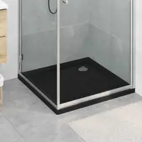 vidaXL Tavă de bază pentru duș cu puncte 80 x 80 x 4 cm ABS Negru
