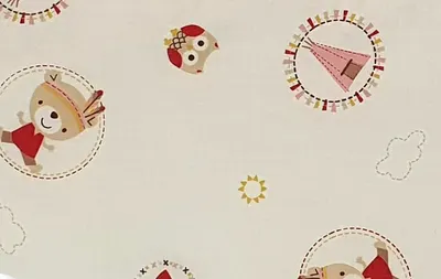 Sac de dormit copii 0.8 cm KidsDecor Mici indieni din bumbac 60 cm